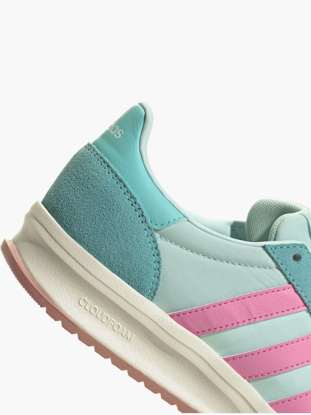 Adidas Run 70s 2.0 Sneaker Halo Mint Bliss Pink Off White Colorway Women's 7.5 - Picture 13 of 15